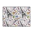 thumbnail image 7 of Area Rugs For Living Room Decor - Eiffel Tower Fancy Soft Anti Slip Throw Washable Rugs 5x7 For Bedroom, Indoor Carpet For Bedroom Living Room 80x58In, 7 of 7