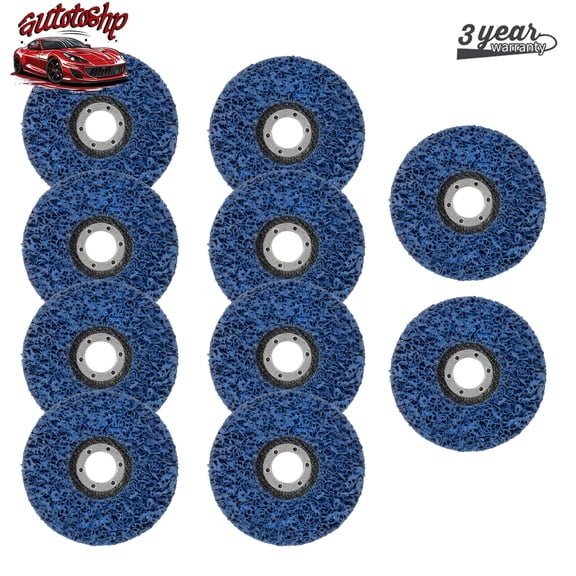 10 Pack 4.5''x7/8" Poly Strip Disc Wheel Angle Grinder Paint Rust Removal Clean