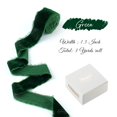 thumbnail image 2 of Cinta decorativa DINDOSAL de terciopelo verde de 3 m x 3,8 cm, 2 of 7