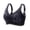 Dark Blue, variant on Women's Seamless Thin Cut Large Chest Bra with Adjustable Back Straps No Steel Ring Design for Everyday Wear Workouts Sleep or Lounging at Home or Running Errands Pink 44