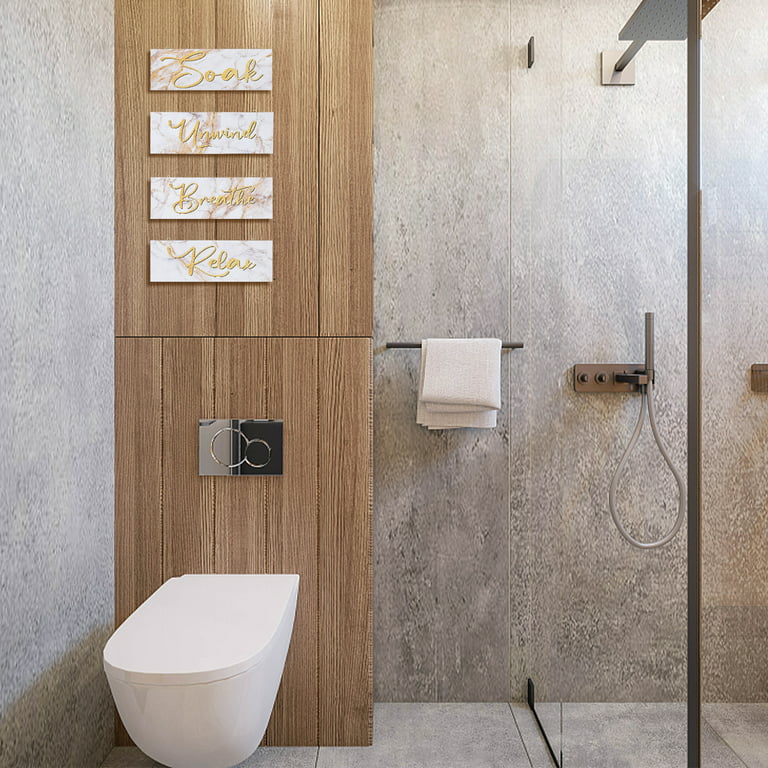 Soak Wash Lather Relax Bathroom Wall Decal