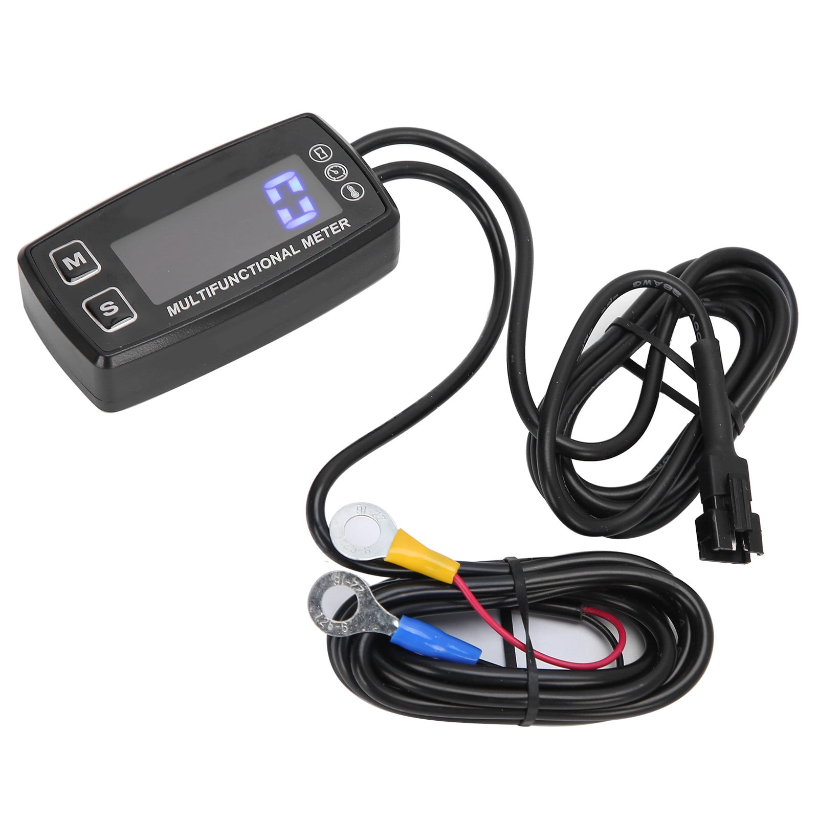 Engine Tach Thermometer LED Digital Display Tachometer Hour Meter