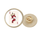 thumbnail image 1 of Broche de oro metálico circular Unbranded Cartas corazon k, 1 of 3