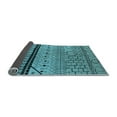 thumbnail image 2 of Ahgly Company Indoor Round Solid Light Blue Modern Area Rugs, 4' Round, 2 of 4