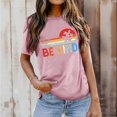 thumbnail image 5 of TSADFHJI Hauts de Noël pour Femmes Aguichant Mode Décontractée Imprimé Col Rond Manches Courtes Chandail T-Shirt S, 5 of 5