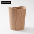 thumbnail image 2 of Cubo de Basura de Madera para el Hogar, Cubo de Basura, Cubo de Basura para Hotel, Sala de Estar, Oficina, Papelera, Cubo de Reciclaje Nórdico B, 2 of 5