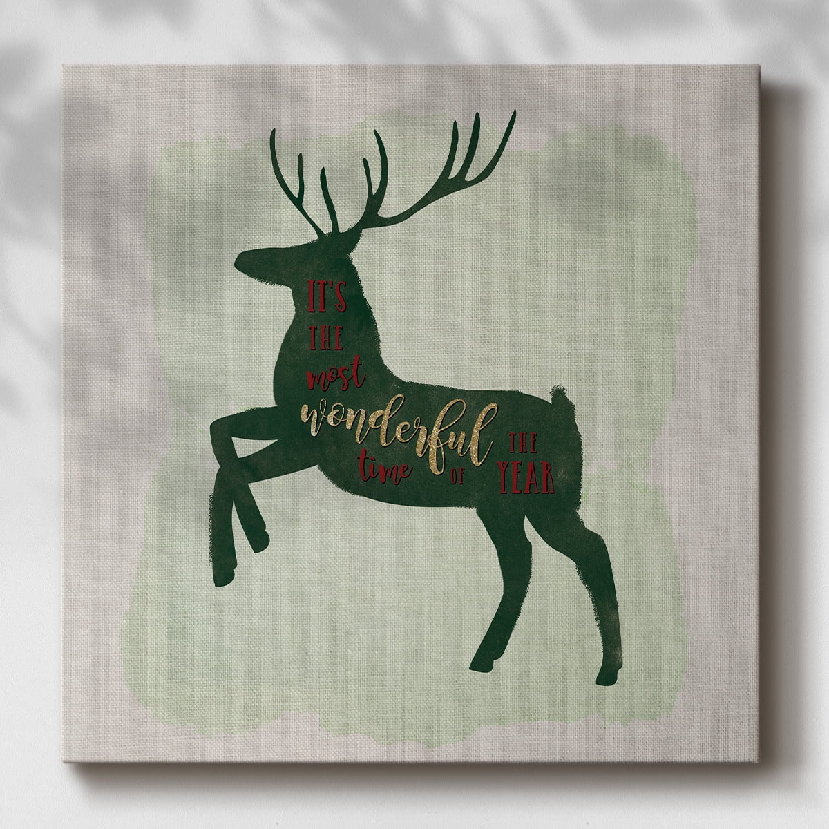 Reindeer Run- Gallery Wrapped Canvas