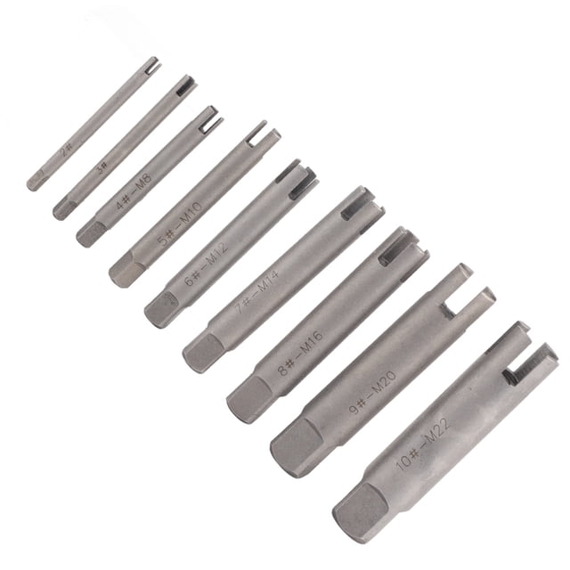 Extracteur, Ensemble d'Extracteurs de Robinet en Acier Haute Vitesse 3 Tailles, Extracteur de Vis Double Tête Remova Remove pour Réparation de Vis Industrielle