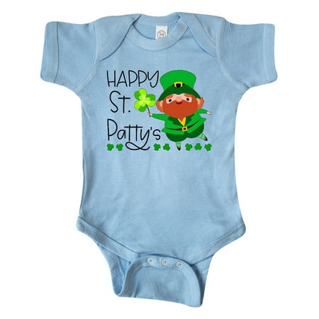 

Inktastic Happy St. Patty s with Cute Little Leprechaun Gift Baby Boy or Baby Girl Bodysuit