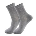 thumbnail image 3 of HNMKIU Men Polyester Half Cushion Mid Crew Socks for Comfort and Durability - Ideal for Everyday Wear—1 Pack,Sizes One Size, 3 of 3