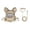 Khaki, variant on 2‑in‑1 Dog Harness Backpack With Leash, Reflective Adjustable Anti‑Pull Vest With Storage Pouch, Breathable Outdoor Walking Gear For Small Dogs