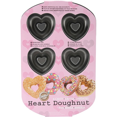 Wilton 6Cavity Doughnut Pan, Heart 21050632 Walmart