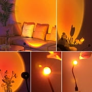 XAOCENH Enhance your space with this Decorative USB LED Sunset Lamp Rainbow Neon Night Light Projector. Perfect for Bedroom  Living Room  Wall Photography. Gift yourself the Ultimate Ambi