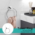 thumbnail image 4 of 5 Pieces Bathroom Hardware Set Stainless Steel Wall Mount Bathroom Accessory Towel Bar Set, 4 of 9