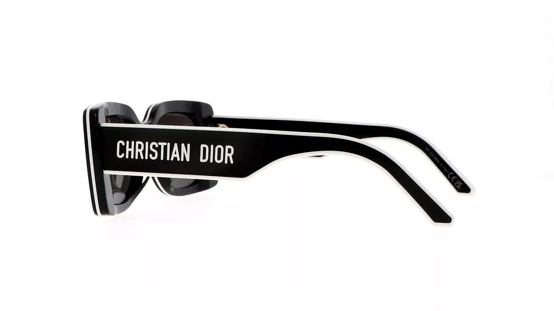 Dior Pacific S1U 10A0 Sunglasses Black White Grey Lens
