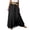 Black, variant on Long Skirts for Women Cotton Linen Maxi Skirt, Elastic High Waist A-Line Skirt, Solid Color Flowy Long Skirt, Casual Boho Swing Skirt with Pockets,Beige L