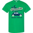 thumbnail image 3 of Inktastic Paradise Beach in Delray Beach with Palm Trees and Car T-Shirt, 3 of 5