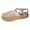 Gold, variant on Womens Jelly Gladiator Sandals Vintage Casual Closed Toe Ankle Strap Chunky Low Heels Fisherman Flat Comfortable Walking Water Shoes Summer Beach Gold Size 8