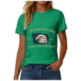 thumbnail image 4 of felwors 250 Anniversary USA Shirt Women Short Sleeve Round Neck Tee Patriotic Shirt 2026 America Top (Green, XXL), 4 of 8