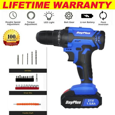 Bowoshen Rechargeable Cordless Drill Drivers 21V 29PCS Sets Screwdriver Bits Sockets