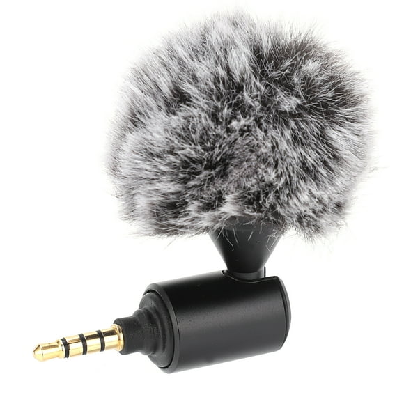 Mini Plug-Play Lavalier Microphone, 3.5mm Cardioid Directional Recording Pocket Microphone,for Mobile Phone DSLR Camera Camcorder,Plug And Play,for Interview Live Streaming