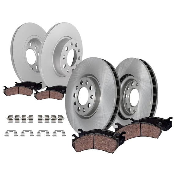 Front and Rear Brake Pad and Rotor Kit - Compatible with 2015 - 2022 Jeep Renegade 2016 2017 2018 2019 2020 2021