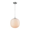 thumbnail image 1 of Beehive 1 Light Pendant In Polished Chrome With Opal White Beehive Glass - Includes Recessed Lighting Kit, 1 of 2