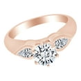 thumbnail image 2 of AFFY 0.33 Ct White Natural Diamond Semi Mount Engagement Ring in 14k Rose Gold Ring Size - 6, 2 of 2