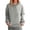 Grey, variant on Bibifish Womens Hoodies Polka Dot Pattern Drawstring Hood Long Sleeve Hoodies Relaxed Fit Playful Casual Trips Classic Tops With Pockets