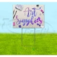thumbnail image 1 of Art Supplies (18" x 24") Yard Sign, Includes Metal Step Stake, 1 of 6