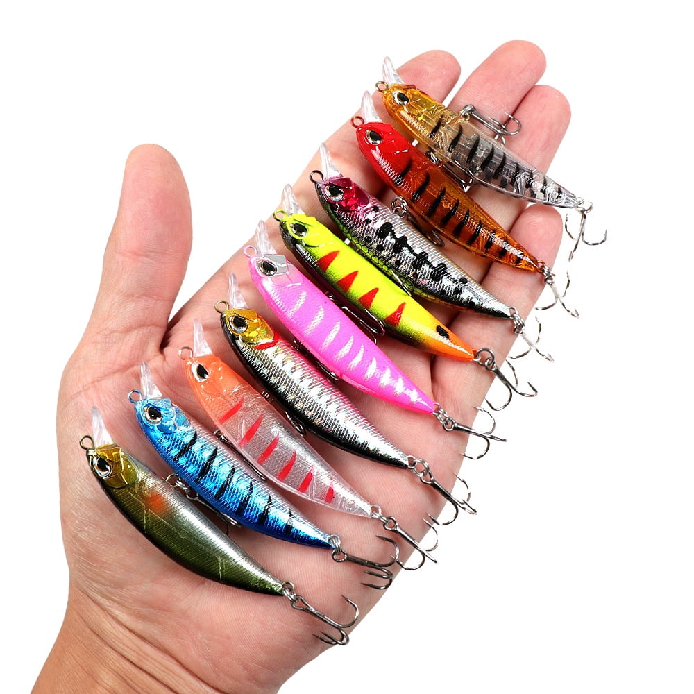 4pcs Fishing Lure Set 8g/6.5g Minnow Fishing Equipment Sinking Long Casting Water Hard Bait