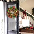 thumbnail image 2 of Festive Autumn To Winter Transition Christmas Halloween Door Hangers Garland Ornaments Set Heart for Front Door Large Light up Christmas Outdoor Wreath Flowers Solar Powe for Outdoors Rose Heart, 2 of 5