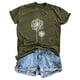 thumbnail image 2 of Blusas de Manga Corta para las Mujeres Divertida Impresión Cuello Redondo Camiseta Vintage, Blusas de Primavera para las Mujeres, 2 of 5