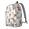 thumbnail image 2 of Multicolor Cat White Pattern Backpack for School, Cute School Bag with Adjustable Shoulder Straps and Padded Back, 15.7"x11.8"x5.5", 2 of 5
