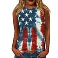 thumbnail image 2 of Fourth of July Tank Women Memorial Day Tank Memorial Day Tank Tops for Women Fourth of July Women Top Women's Casual Independence Day Sleeveless Round Neck Tops, 2 of 5