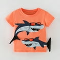 thumbnail image 6 of LYMAYTER Kids Baby Girls Cotton T-Shirts Summer Cartoon Printing Tees Shirt for 2-8 Years Toddler Short Sleeve Pullover, 6 of 9