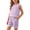 Purple, variant on Cethrio Girls Summer Outfit Sets 2 Piece, Short Sleeve School Casual Tops and Shorts Set Hot Pink Size 14-16