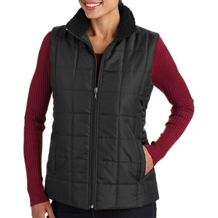 Ladies quilted vest plus size for women boots