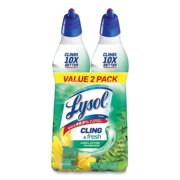 LYSOL Brand Cling and Fresh Toilet Bowl Cleaner, Forest Rain Scent, 24 oz, 2/Pack, Each