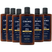 6 Pack - Cremo Palo Santo Barber Grade 2-n-1 Shampoo & Conditioner, 16 Oz