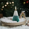 thumbnail image 1 of Fiudx Vela de Árbol de Navidad, Tallada a Mano, Aroma a Té Blanco, Decoración Navideña, Regalo para Nochebuena, 5 X 5 X 10 Cm, Juego de 1 Pieza, 1 of 5