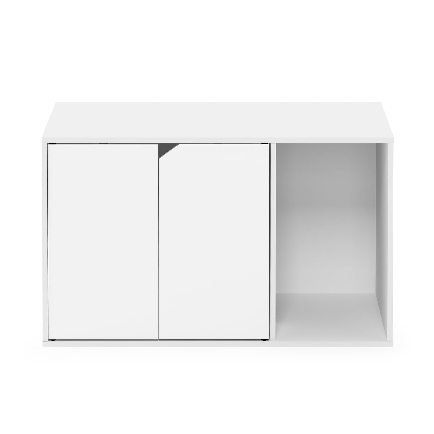 Furinno Peli Large Particle Board Enclosed Cat Litter Box Shelf Panels, Hardware Pack and Assembly Instructions, Solid White (1 Pack)
