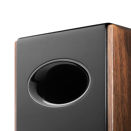 Edifier - S2000MKIII Powered Bluetooth Bookshelf, Computer - 130W Line-in Optical Input - Tri-Amped Studio Monitor 2.0 Speakers - Wood/Black