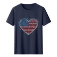 thumbnail image 4 of Busydd T Shirts for Man 4th of July Independence Day Tops Casual Round Neck Short Sleeve Summer Tops American Flag Patriotic Tees Comfortable Cotton T Shirts, 4 of 5