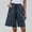 Blue, variant on Njoeus Bermuda Shorts for Women, Women's Plus Size Summer Long Shorts Drawstring Casual Loose Comfy Cotton Linen Shorts S-5XL