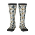 thumbnail image 2 of Lsque Llama and Cactus1 Printed Crew Socks Men's Women's LightWeight Thin Casual Calf Socks ,Knee High Socks,Cotton Socks, 2 of 9