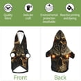 thumbnail image 4 of Yiaed Metal Evil Skull Print Dog Hoodie Security Pet Dog Costume Pets Dog Hoodie Sweatshirt with Pocket for Small Dogs-X-Small, 4 of 5