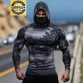 thumbnail image 5 of Yaoyar Men's Performance Fishing Shirts,Sun Protection Hoodie Long Sleeve UPF 50+ Hiking Shirt with Mask Cap, 5 of 6