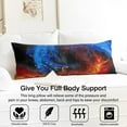 thumbnail image 3 of Moon and Sun Body Pillow Case 20x54 - Stretchy Maternity Pillow Cover with Breathable Starry Night Fabric, 3 of 7