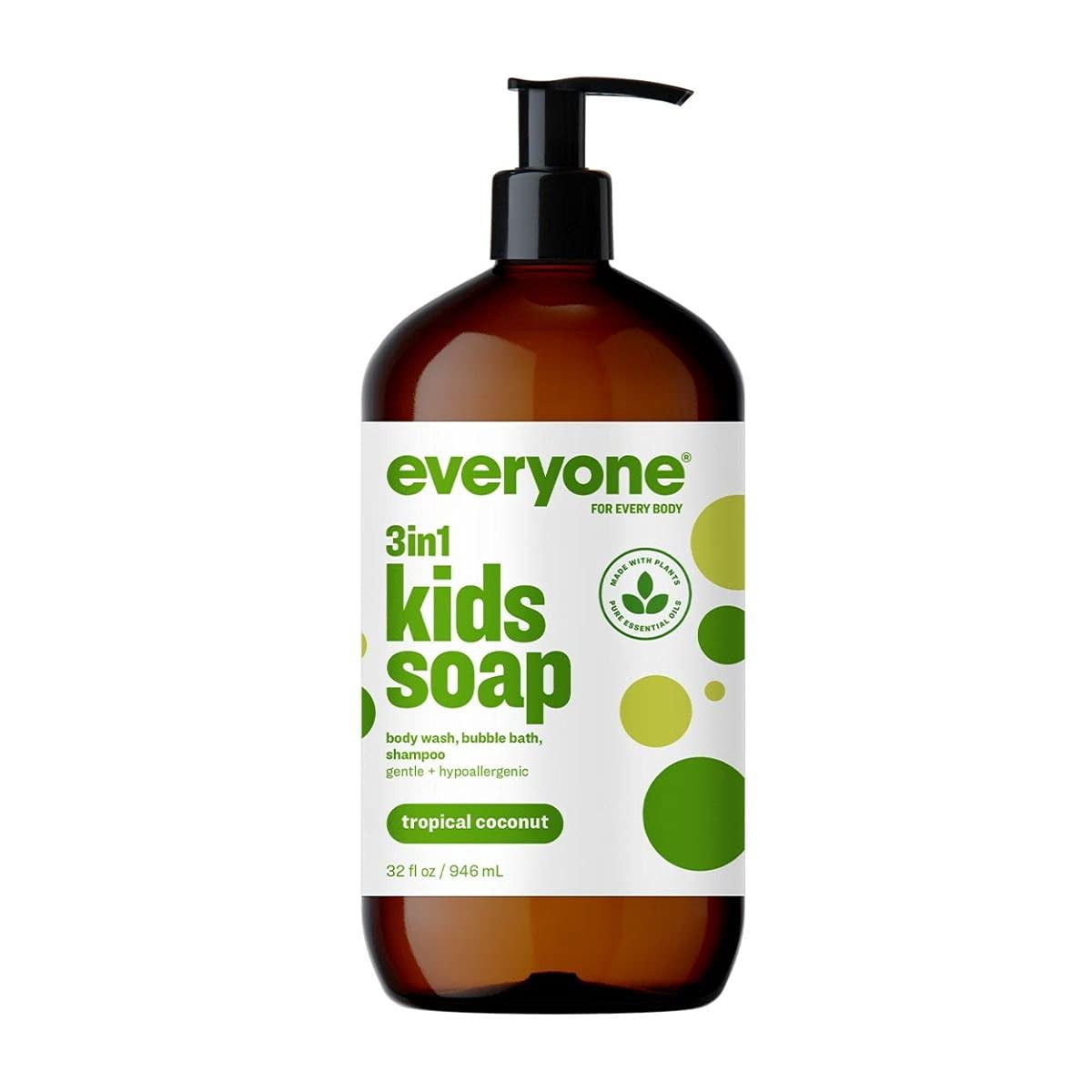 Everyone Kids Soap Tropical Coconut Twist 32 fl oz Pack of 4